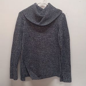 White House Black Market L/S sweater, cowl neck, med